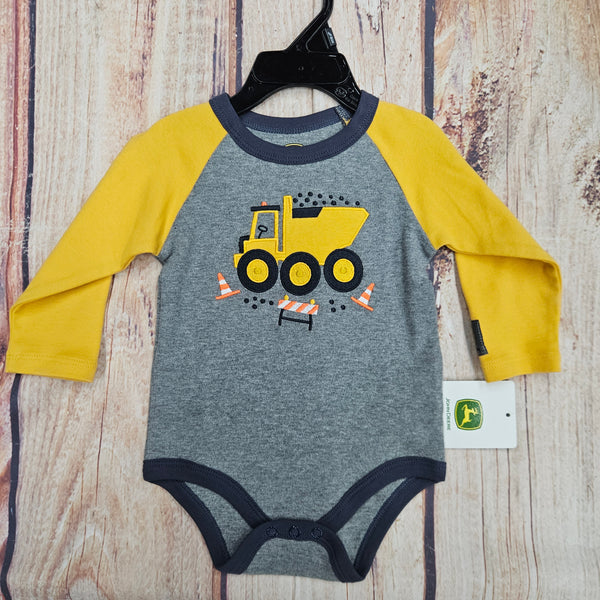 CLEARANCE JOHN DEERE INFANT DUMPTRUCK ONESIE