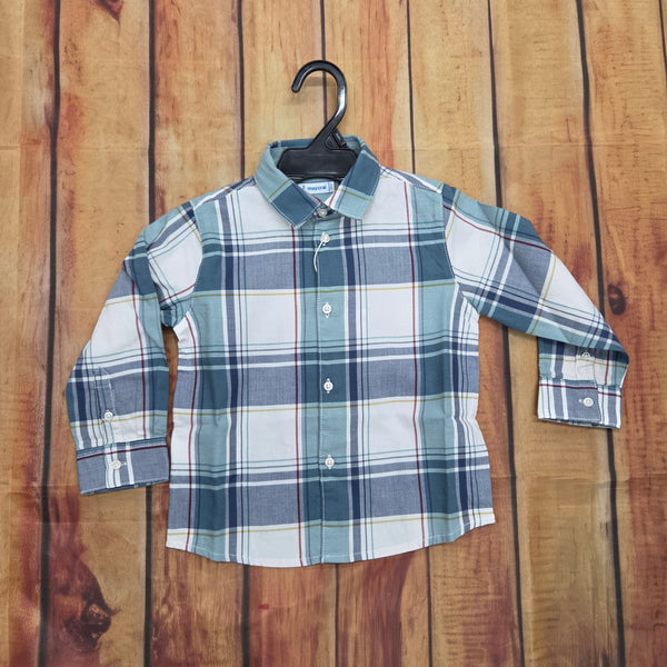 MAYORAL BOYS LONG SLEEVE CHECKED SHIRT 4102
