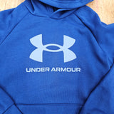 UNDER ARMOUR BOYS RIVAL FLEECE BLUE HOODIE 1379791 - 432