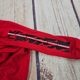 UNDER ARMOUR ZIG ZAG LOGO RED LONG SLEEVE