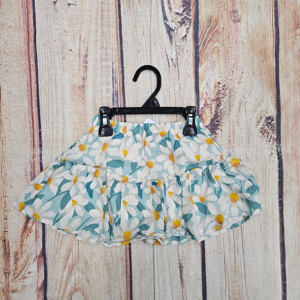 MAYORAL DAISY MINT/TEAL RUFFLE SKORT 3903