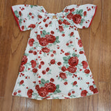 Up Baby Red Floral Dress