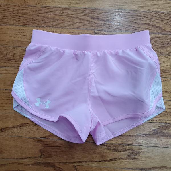 UA Youth Fly-By Shorts-Pink