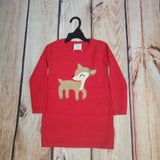 Giftcraft Red Long Sleeve Deer Dress
