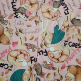 UP BABY PINK FOREST ANIMAL PANTS