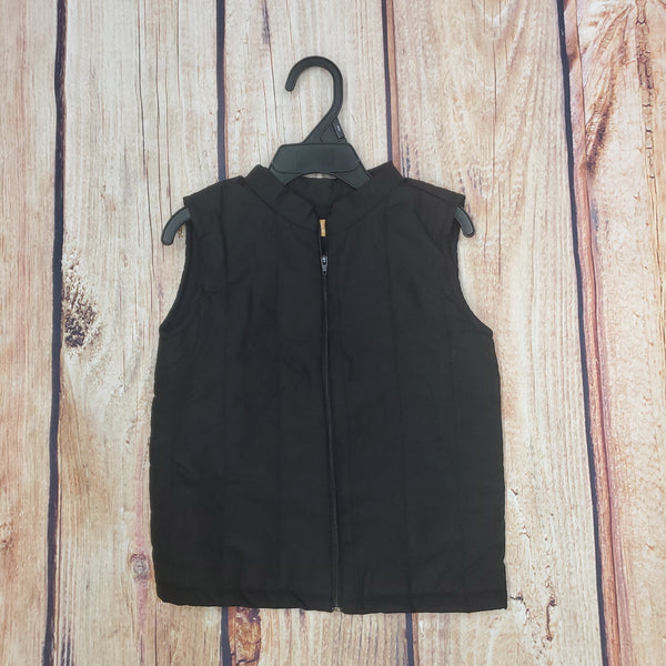 UP BABY BLACK QUILTED VEST