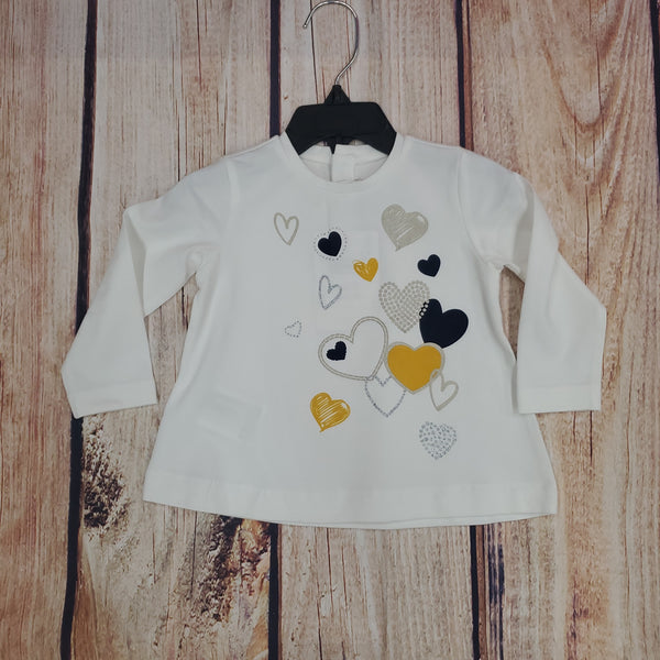 Mayoral Long Sleeve with Hearts Shirt