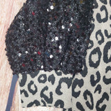 ML Kids Leopard with Sequin Sleeve Sweater