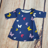 LEVERET BUTTERFLY DRESS WITH MATCHING DOLL SET