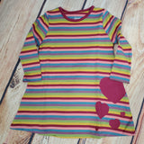 LEVERET COLORFUL HEART DRESS WITH MATCHING DOLL SET