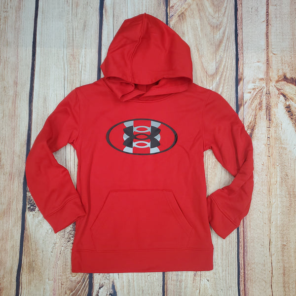UNDER ARMOUR TRILOGO RED PULLOVER HOODIE