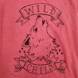 WES AND WILLY RED WILD CHILD TEE