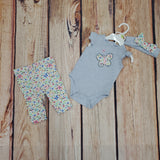 LITTLE ME BUTTERFLY PANT SET