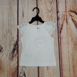 Mayoral White Embroidered Tank Top