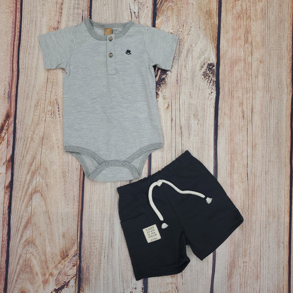 CLEARANCE Up Baby Boys Henley 2 PC Set
