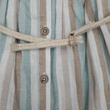 Mayoral Multi Color Stripes Linen Dress