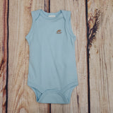 Up Baby Light Blue Onesie