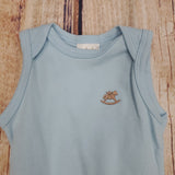 Up Baby Light Blue Onesie