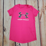 UNDER ARMOUR BIG LOGO PINK PRINT SHORT SLEEVE