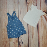 Little Me Star Short Bib Set