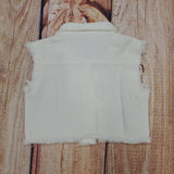 ML Kids White Denim Vest