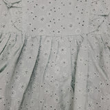 ML Kids Green Eyelet Dress