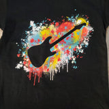 CLEARANCE-Wes and Willy Guitar Splatter Tee