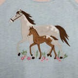 CLEARANCE John Deere Mama and Baby Horse Crew Sweatshirt