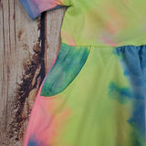 MABEL AND  HONEY ALL GLOW NO FILTER TIE DYE DRESS