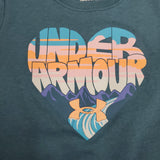 GIRLS UA HEART MOUTAIN TEE STILL WATER 25UOSGA01S-464-PC2