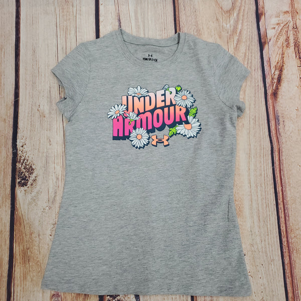 GIRLS UA SPRING VIBES TEE MOD GRAY