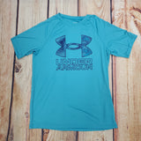 UA TECH HYBRID PRINT FILL SHORT SLEEVE TEE