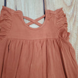 MABEL AND HONEY VIENNA RIBBED DRESS COPPER 5933RT