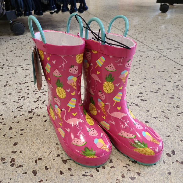 CLEARANCE Western Chief Summer Dreams Berry Rain Boot Pink Kids