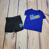 UA BOYS FASTER LOGO 2 PC SET