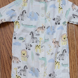 Up Baby Zoo Animals Long Romper