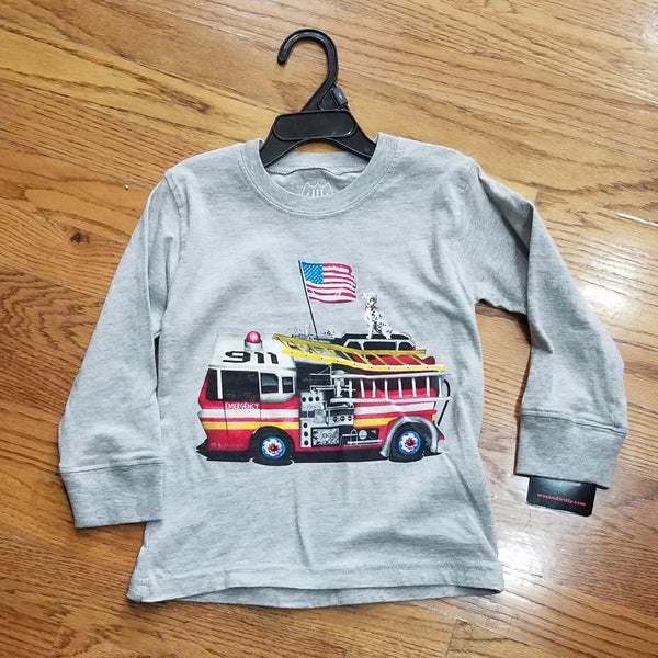 Wes and Willy Fire Engine/dog long sleeve