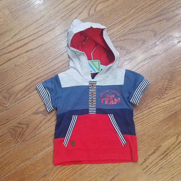 CLEARANCE-Noruk Blue & Red Hooded